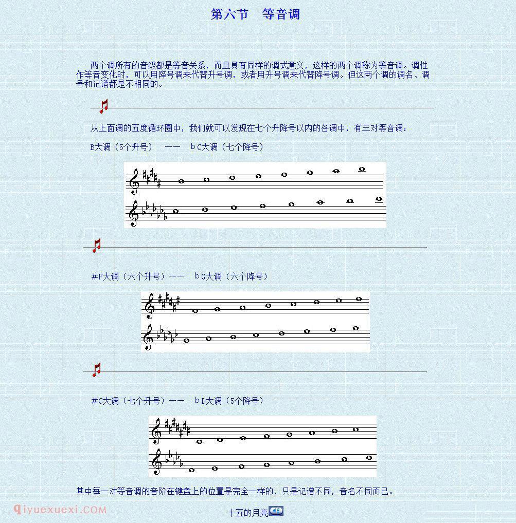 乐理基础教学《第二讲 调及五度循环》第四单元 调及调式