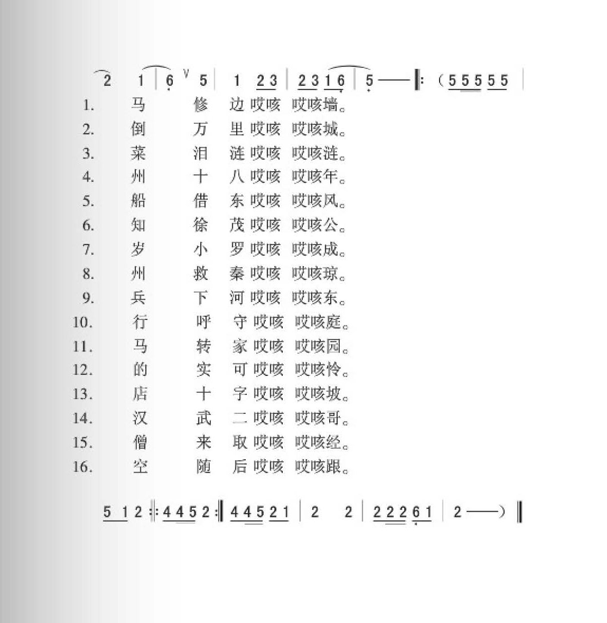 张北民[八棵树]简谱
