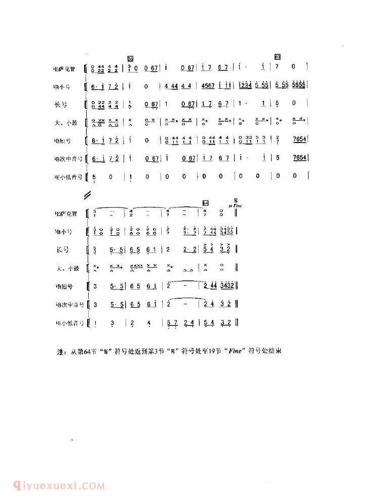 中国人民解放军进行曲(管乐合奏缩编)