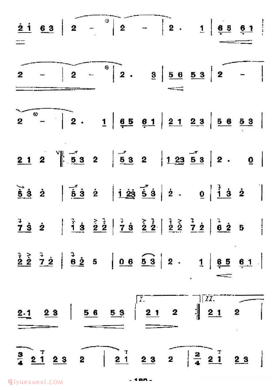 洞箫乐曲【三五七 5个版本】简谱