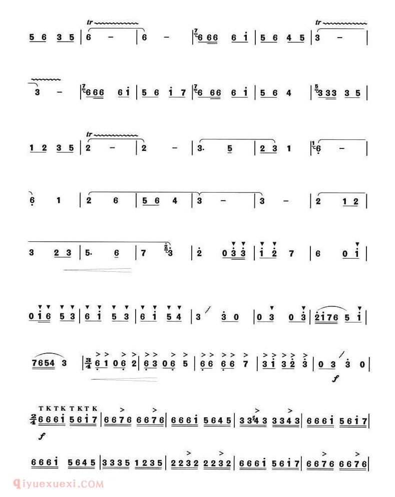 洞箫乐曲【剑】简谱