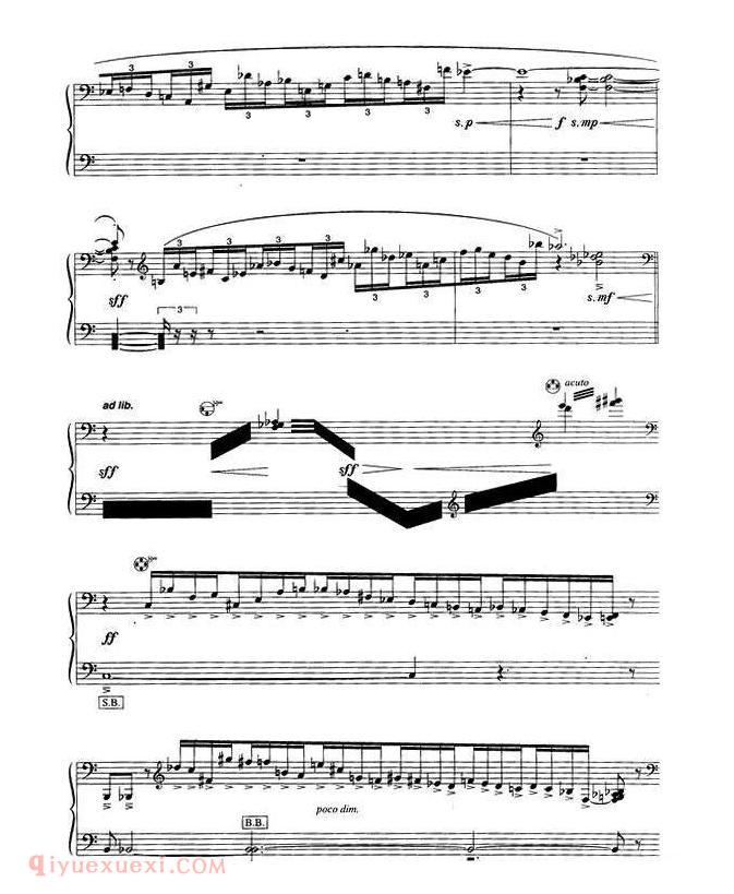 手风琴乐曲【春天组曲之三】五线谱