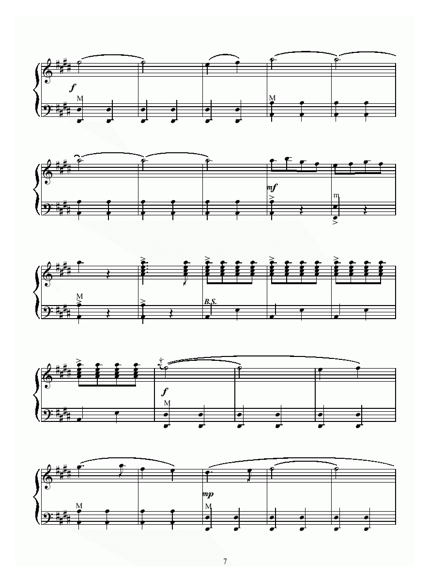 手风琴乐曲【打虎上山 杨智华改编版】五线谱