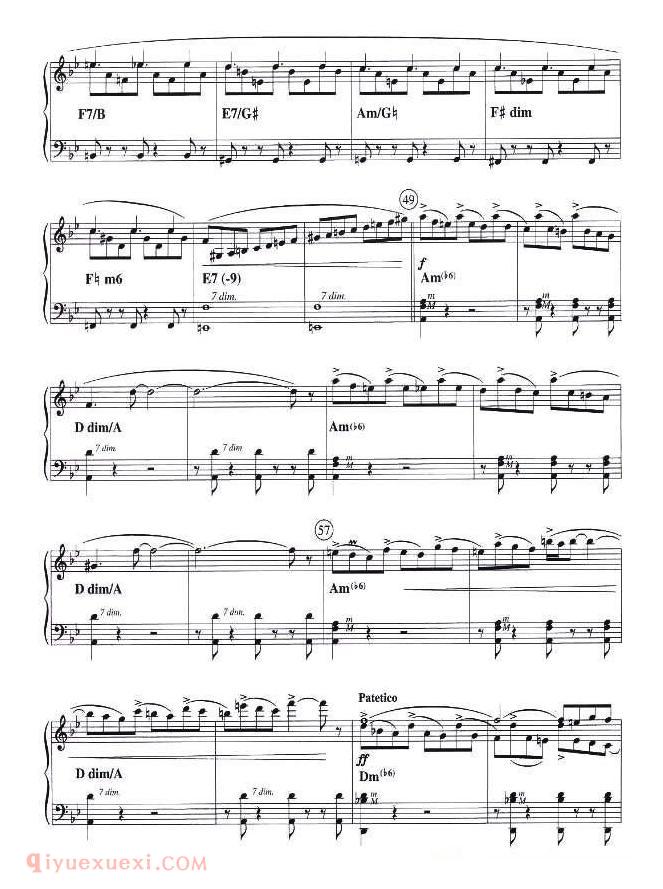 手风琴乐曲【纽约探戈】五线谱