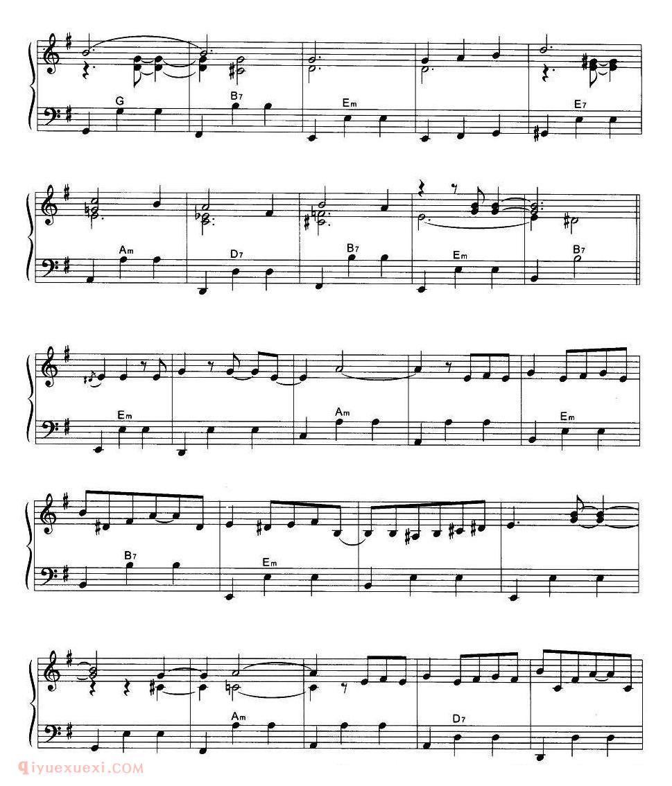 手风琴乐曲【山楂树 张红旗改编版】3个版本五线谱
