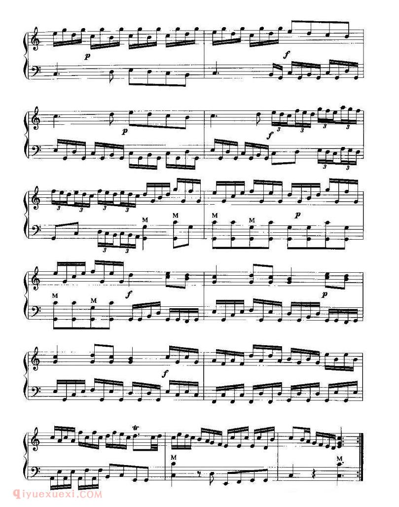 手风琴乐谱【幻想曲 G·F·亨德尔作曲版】五线谱