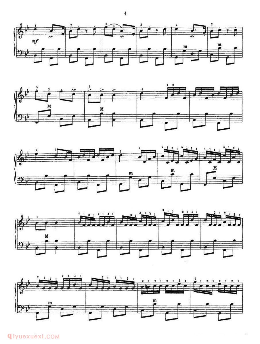 手风琴乐曲【苗岭情】五线谱