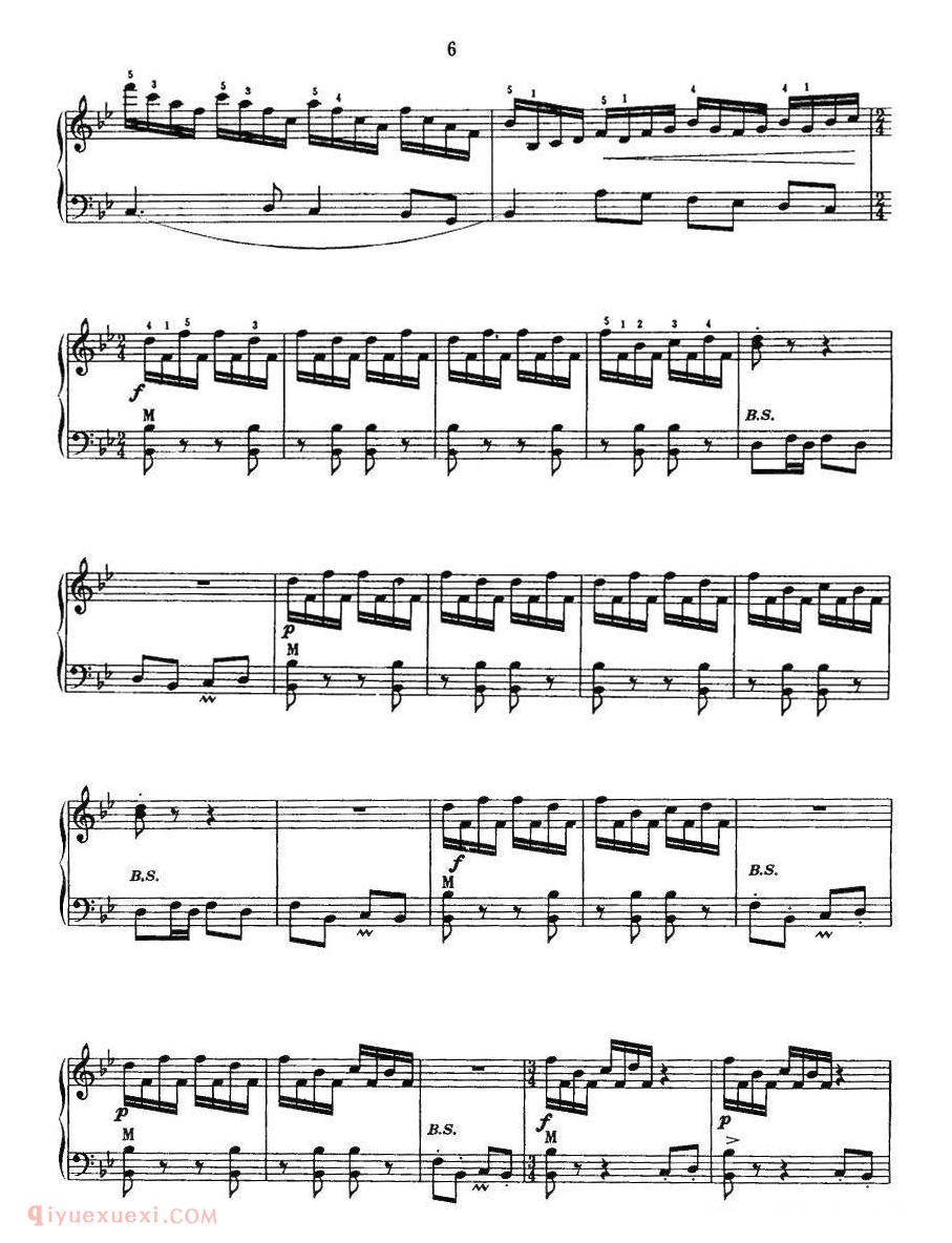手风琴乐曲【苗岭情】五线谱