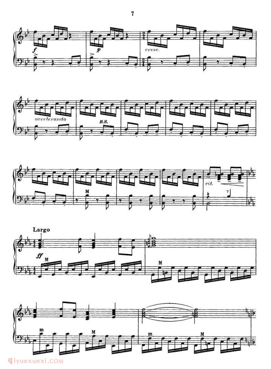 手风琴乐曲【苗岭情】五线谱