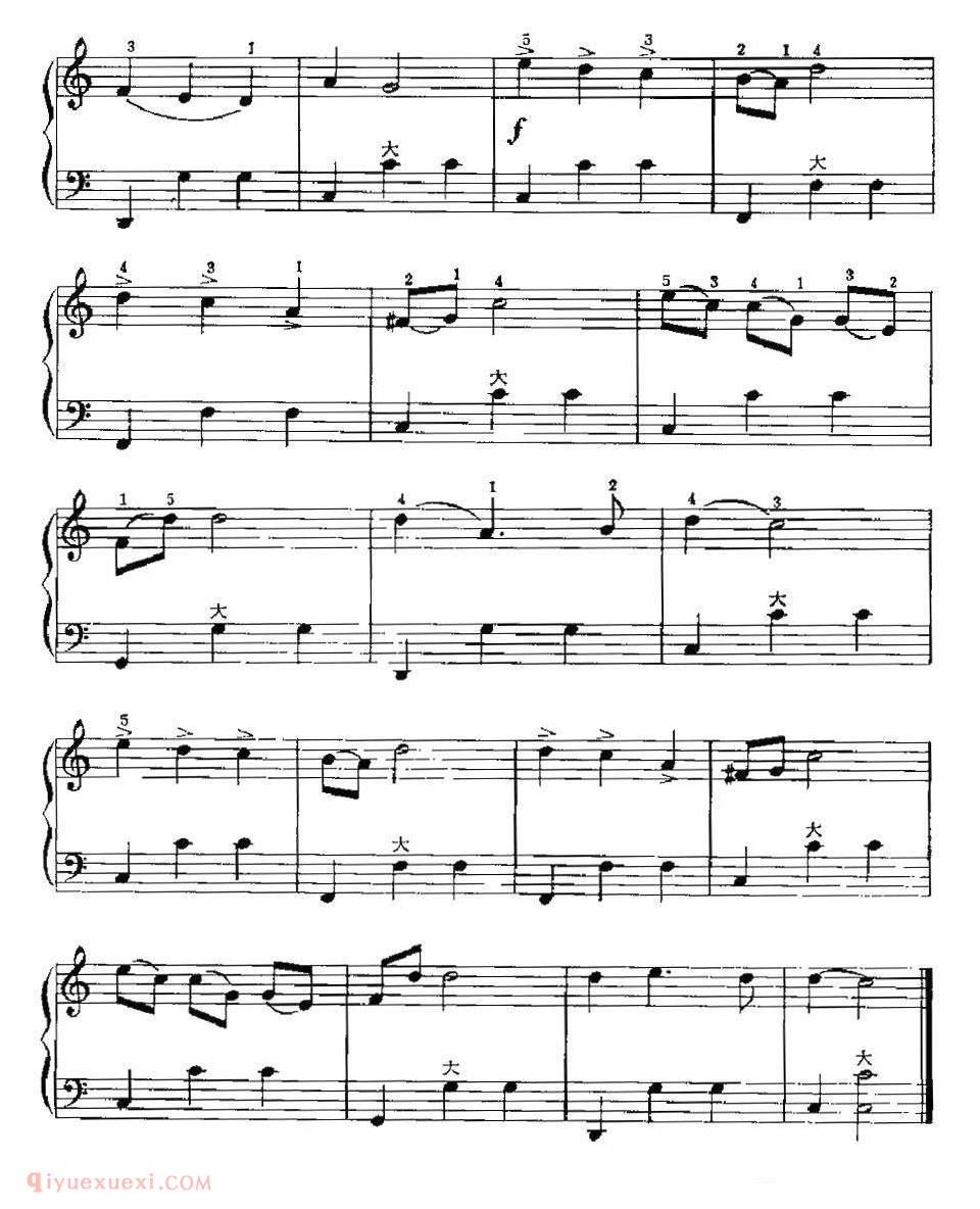 手风琴乐曲【桑塔·露琪亚 赵家恕改编版】五线谱