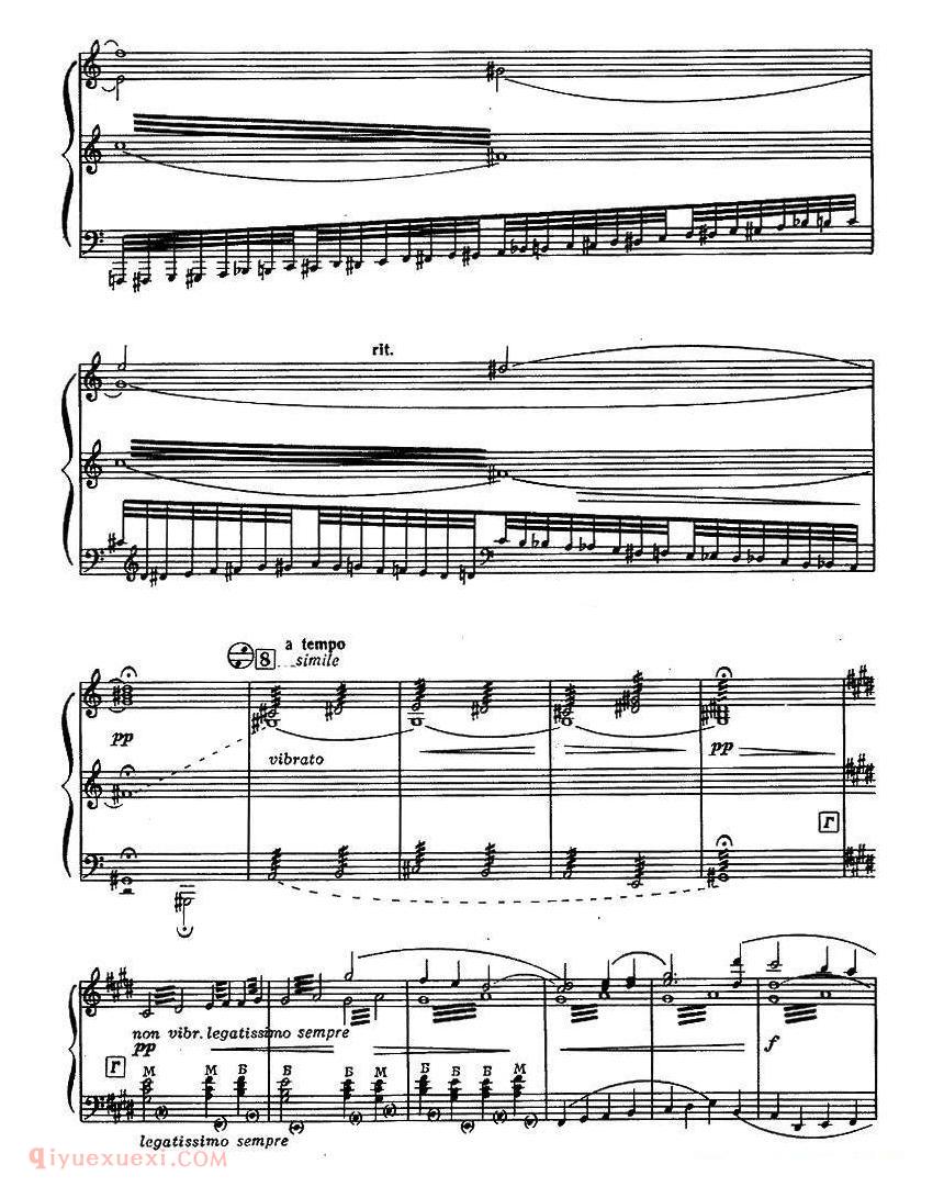 手风琴乐曲【室内乐组曲】五线谱