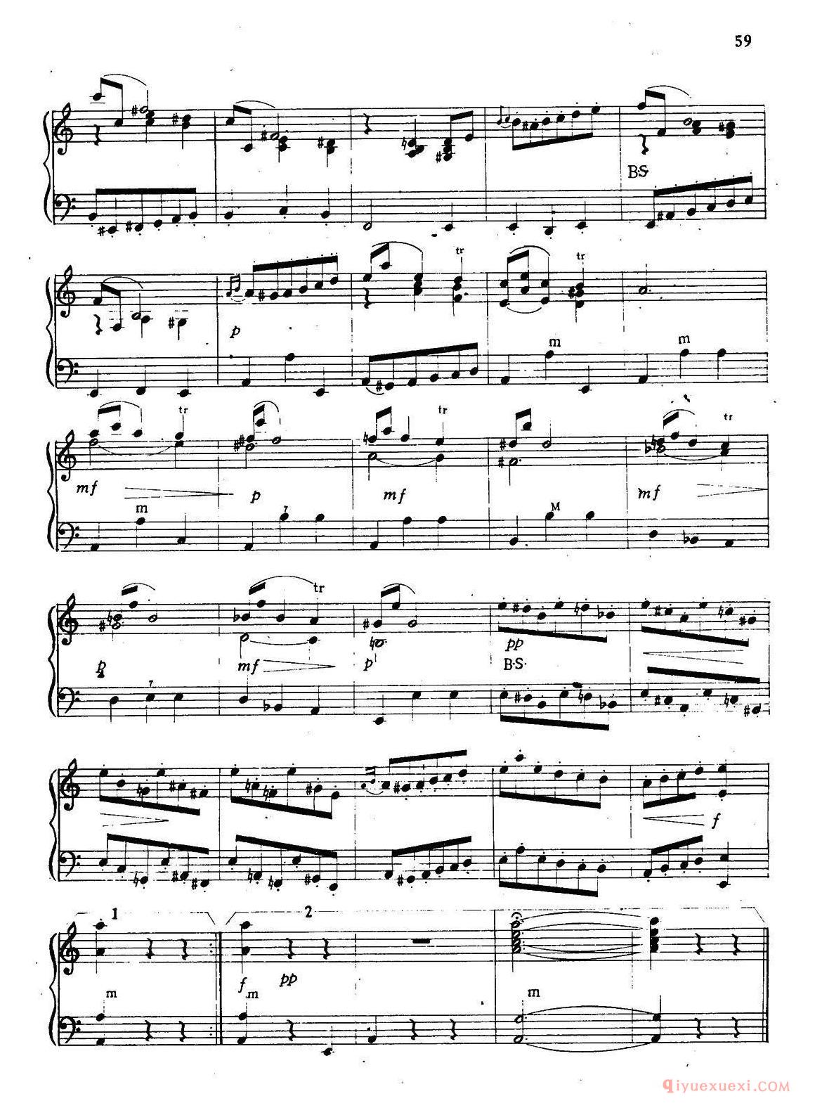 手风琴乐谱【安尼特拉舞曲】五线谱