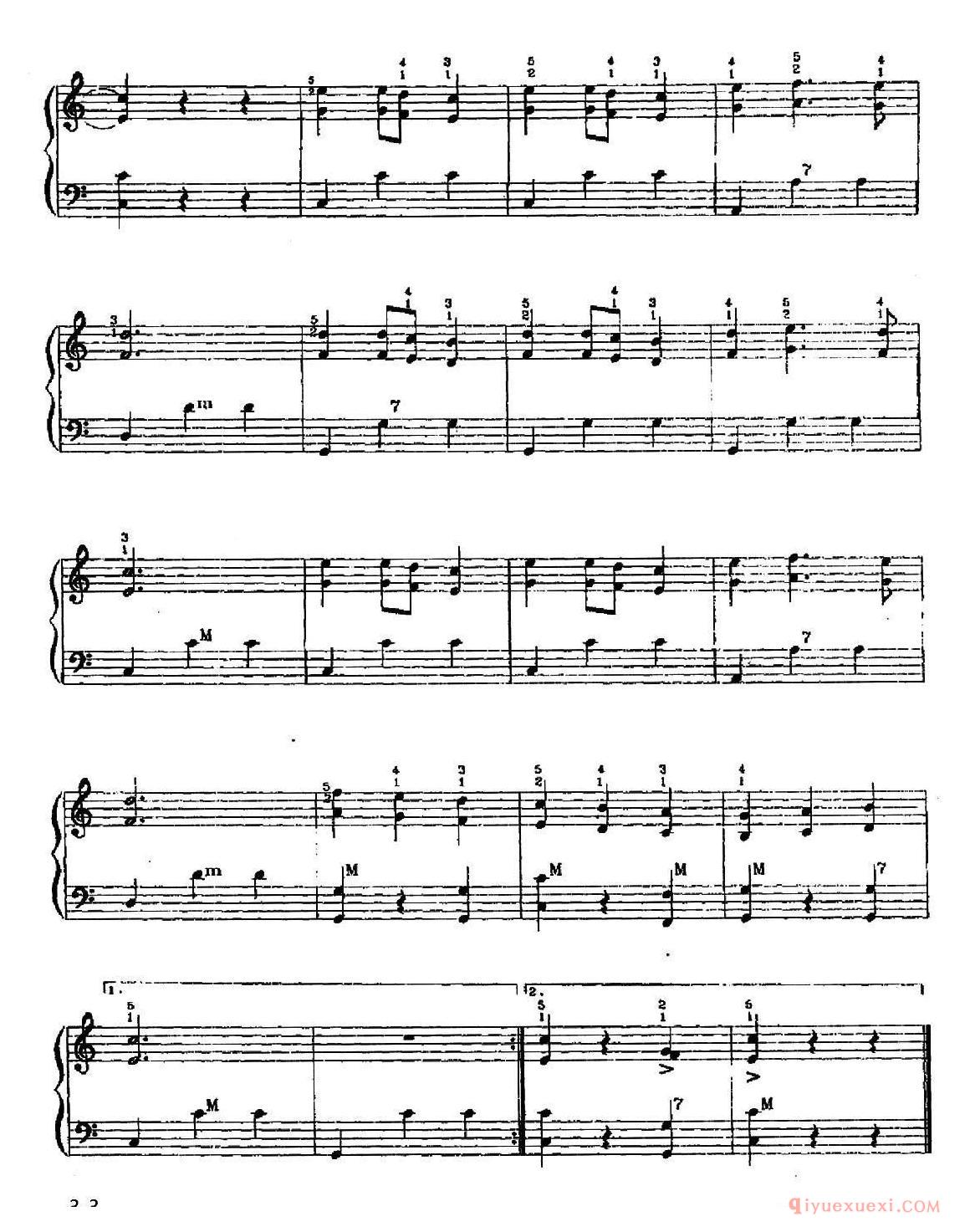 手风琴乐谱【波兰圆舞曲 李文林改编版】五线谱