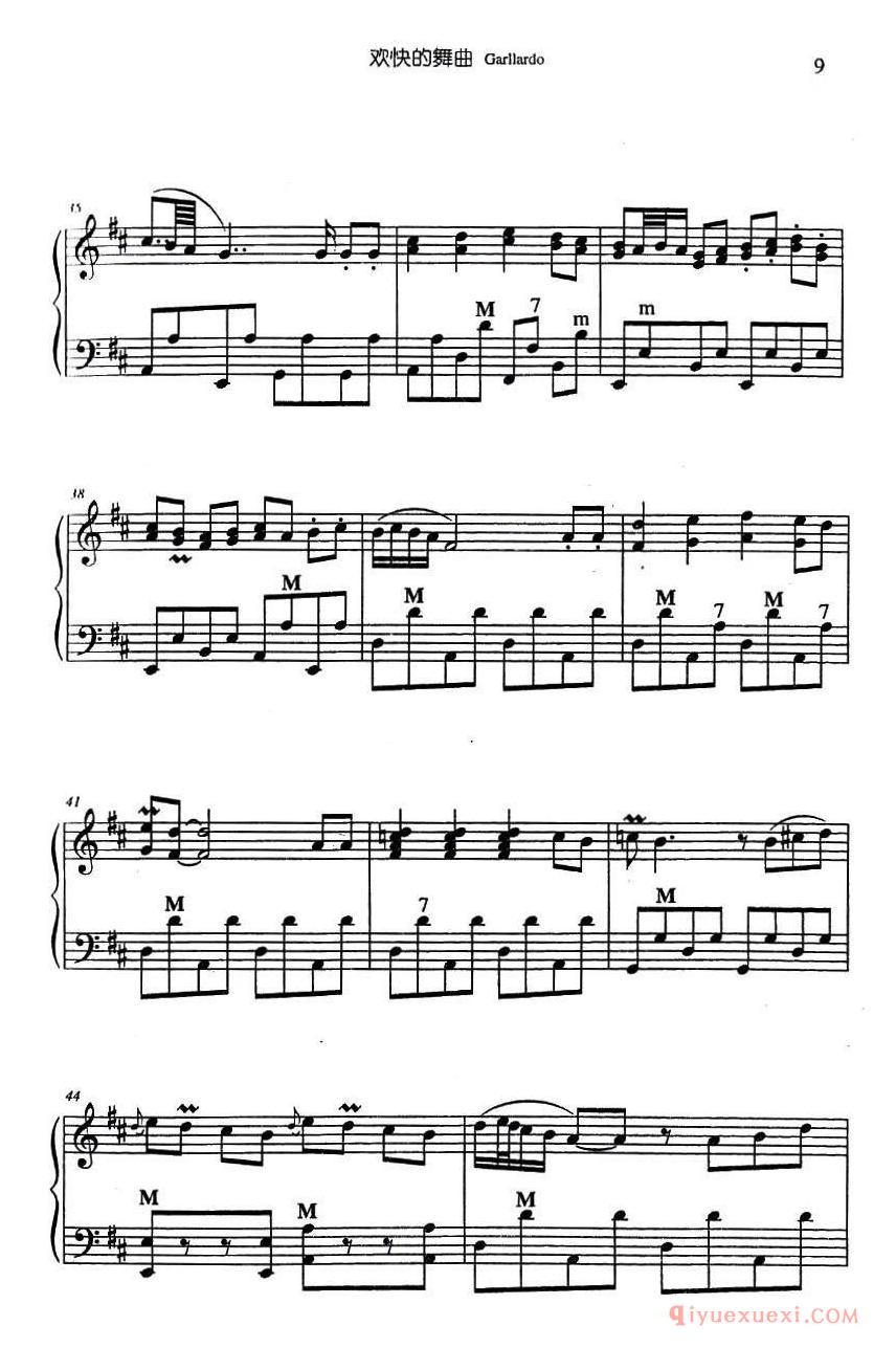 手风琴乐谱【欢乐的舞曲】五线谱