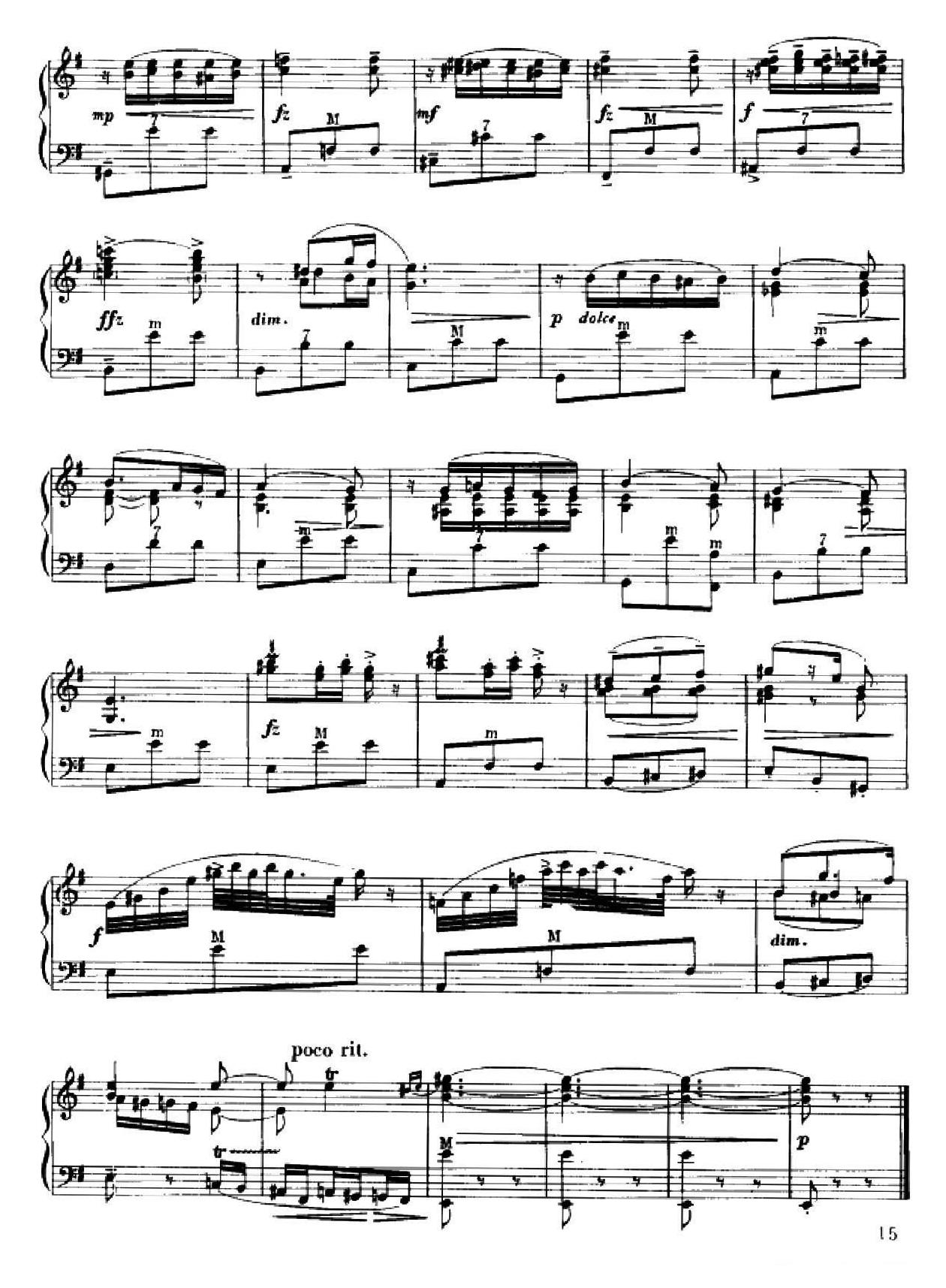 手风琴乐谱【斯拉夫舞曲第10号 Dvorak Slavonic Dance No. 10】五线谱
