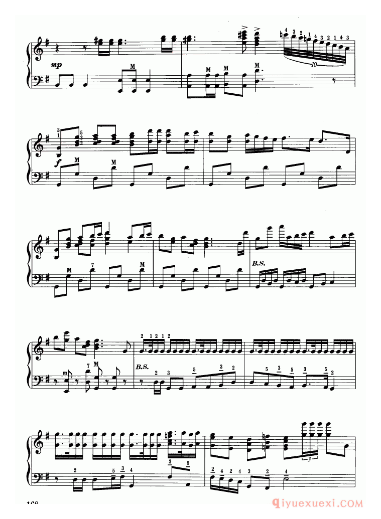 手风琴乐谱【叙事曲】五线谱