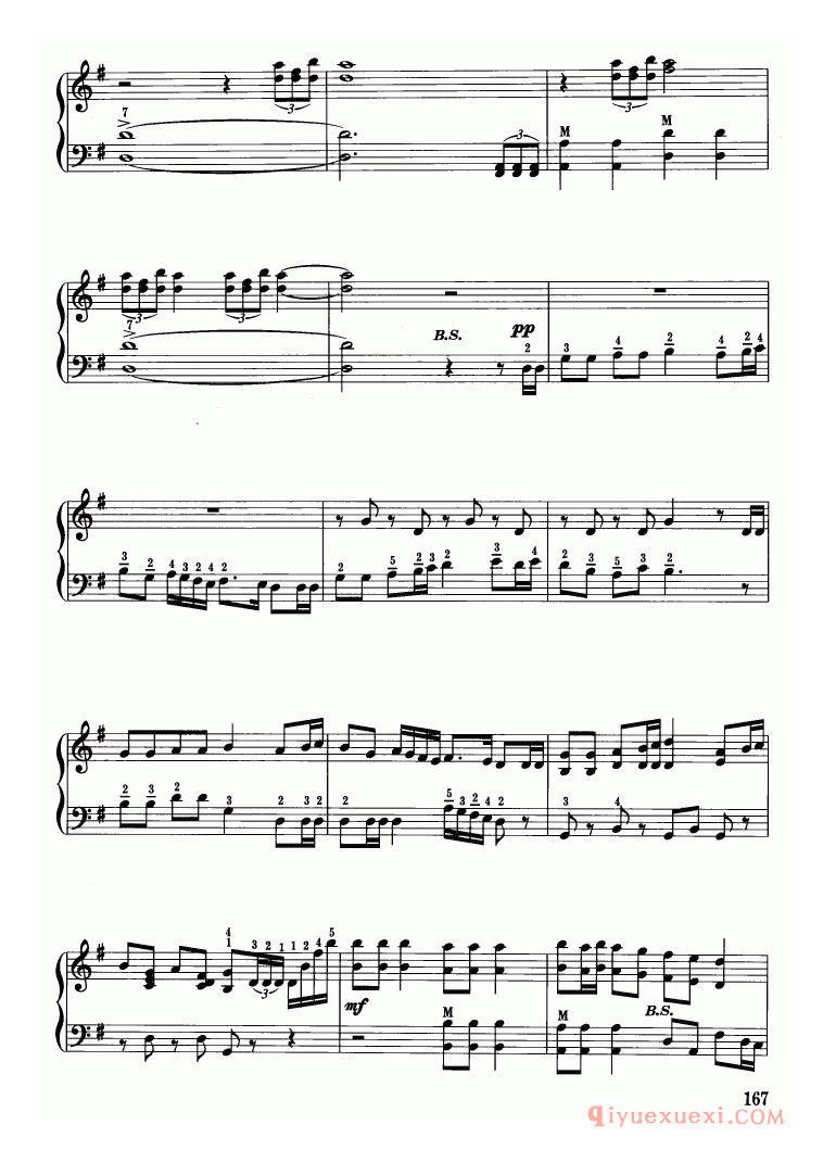 手风琴乐谱【叙事曲】五线谱