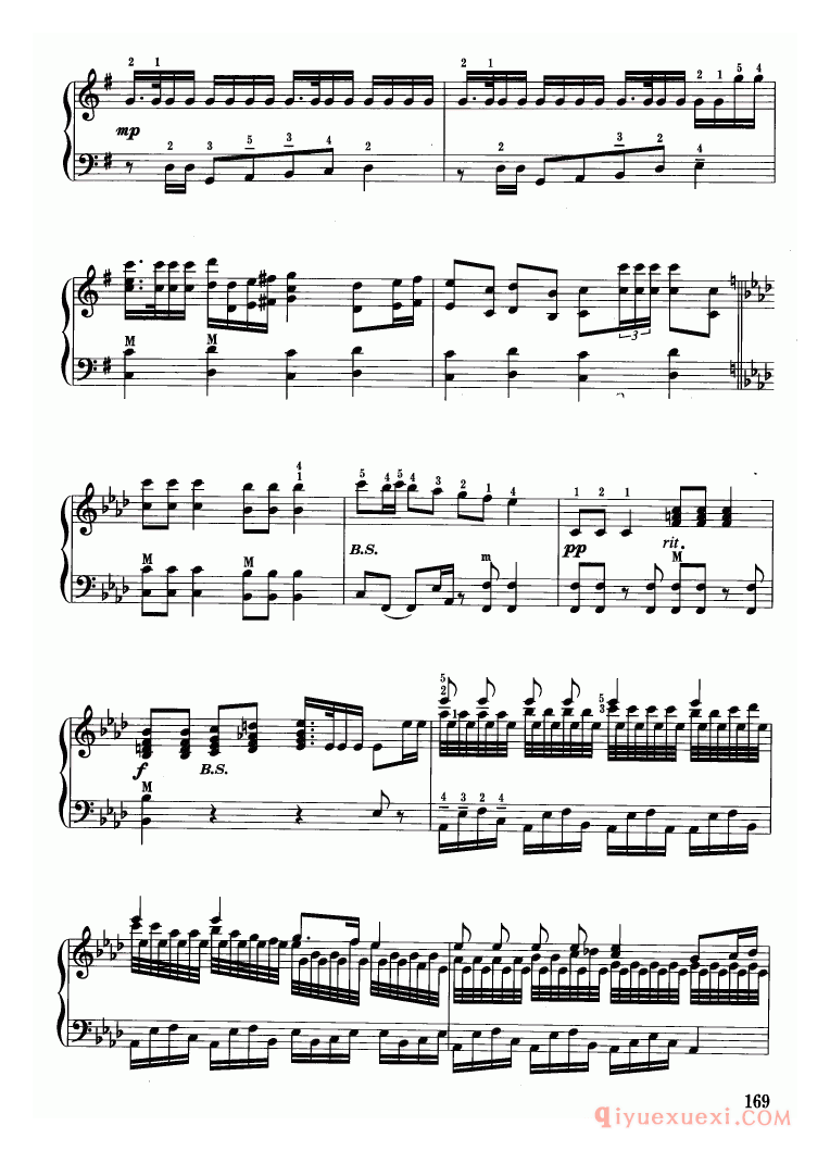 手风琴乐谱【叙事曲】五线谱