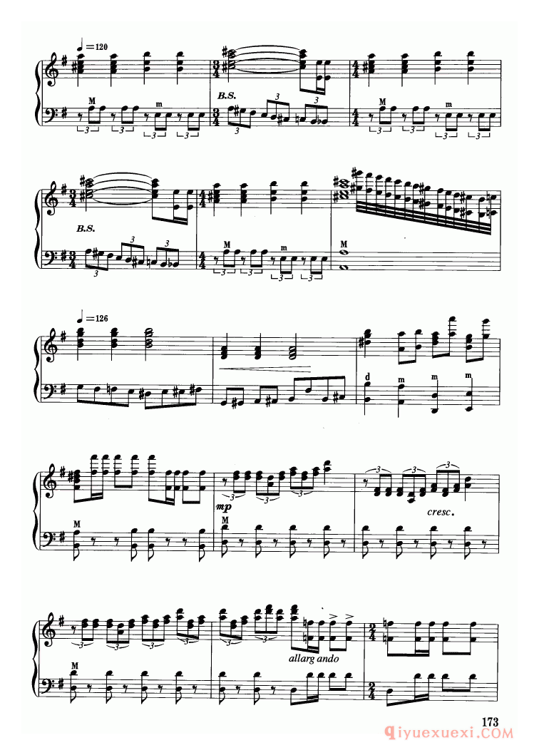 手风琴乐谱【叙事曲】五线谱