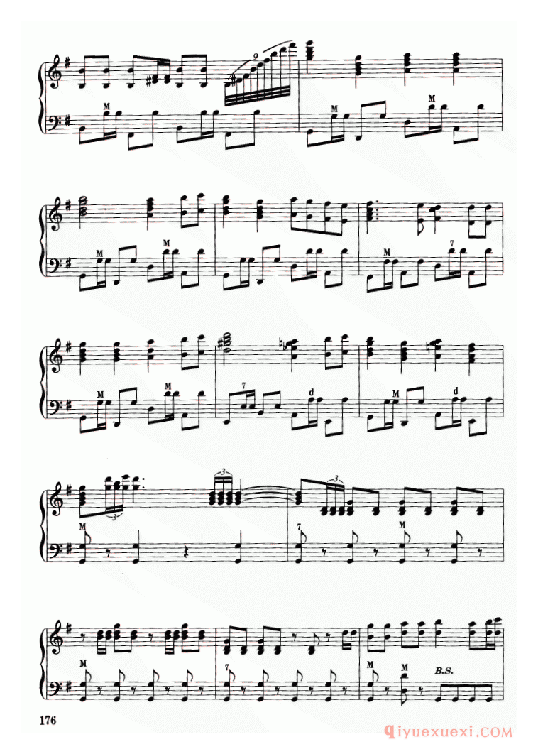 手风琴乐谱【叙事曲】五线谱