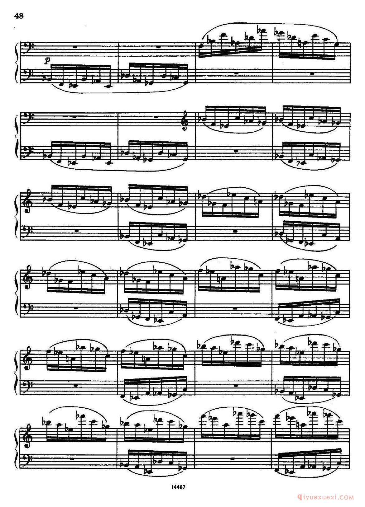 手风琴乐谱【Sonate No.3 奏鸣曲三号 第四乐章】五线谱