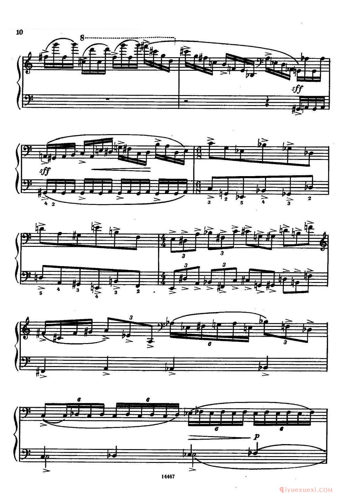 手风琴乐谱【Sonate No.3 奏鸣曲三号 第一乐章】五线谱