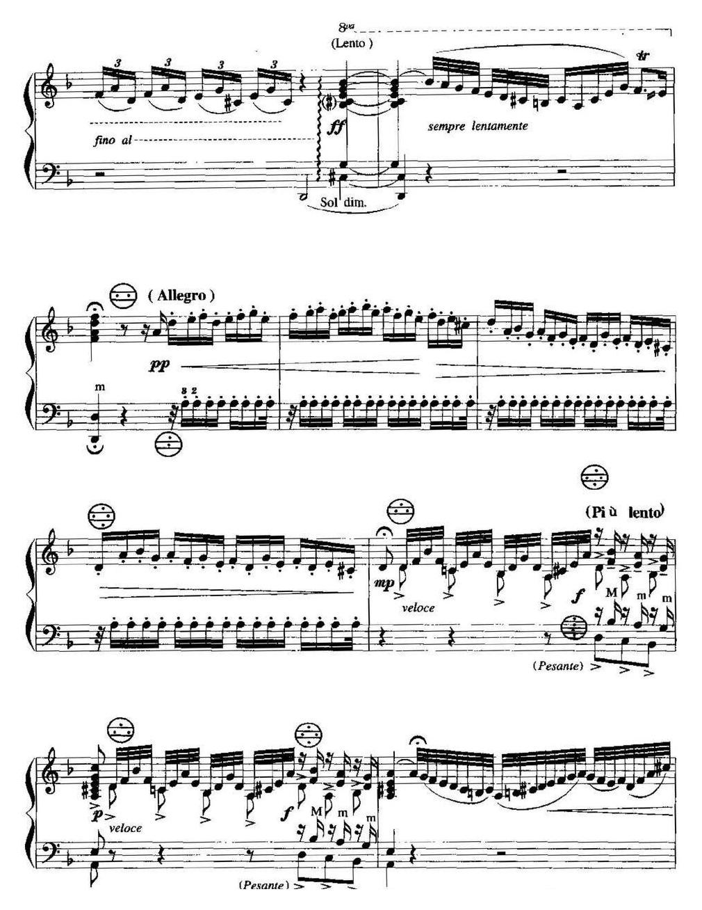 手风琴复调作品【d小调托卡塔与赋格】五线谱