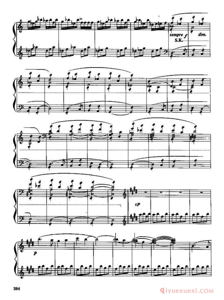手风琴谱【顿河狂想曲(Ⅱ)】五线谱