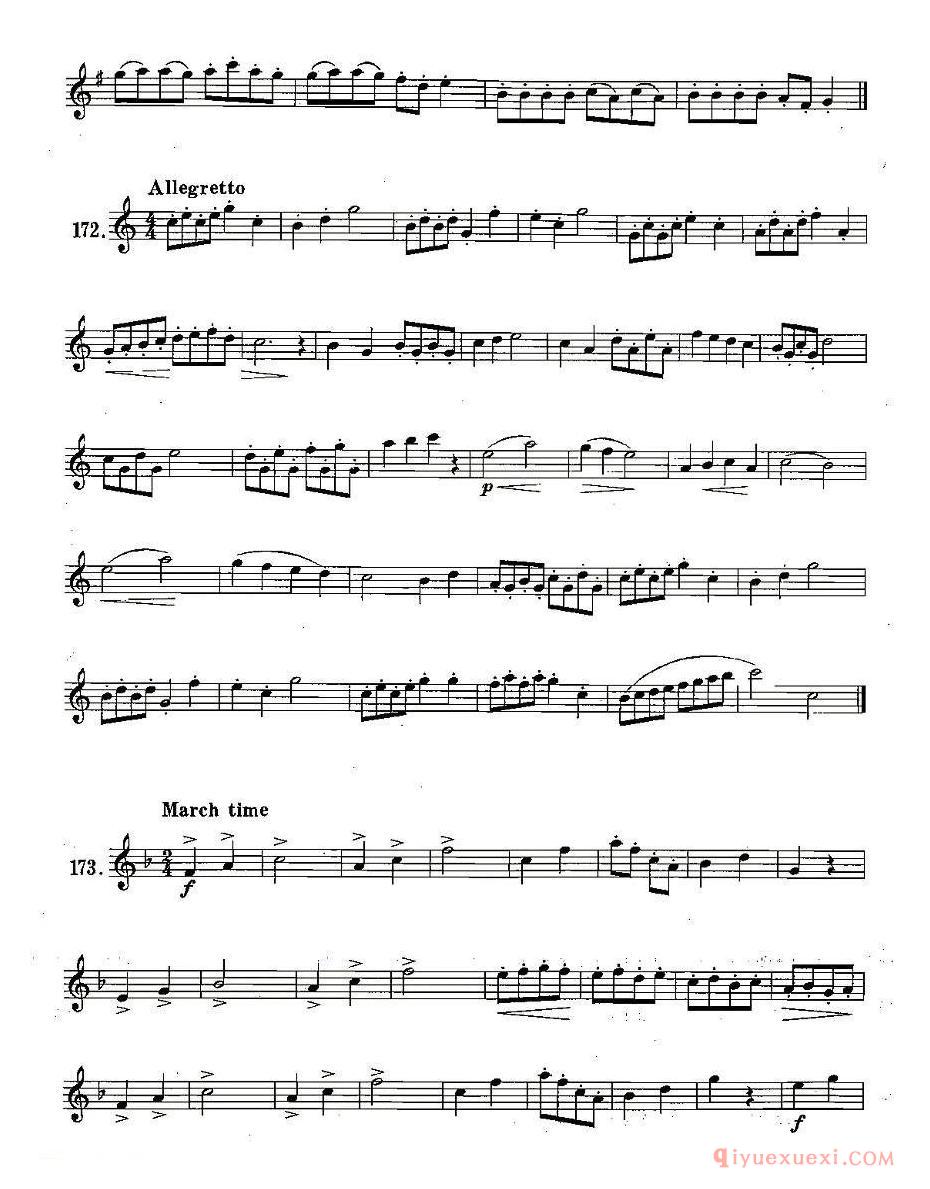 萨克斯练习曲合集【28、断音练习】五线谱
