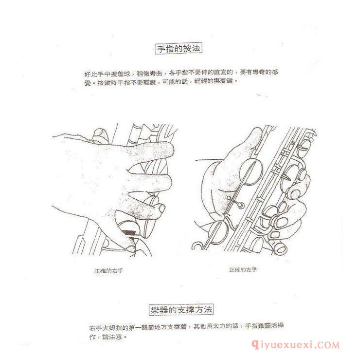 萨克斯吹奏姿勢图文详解