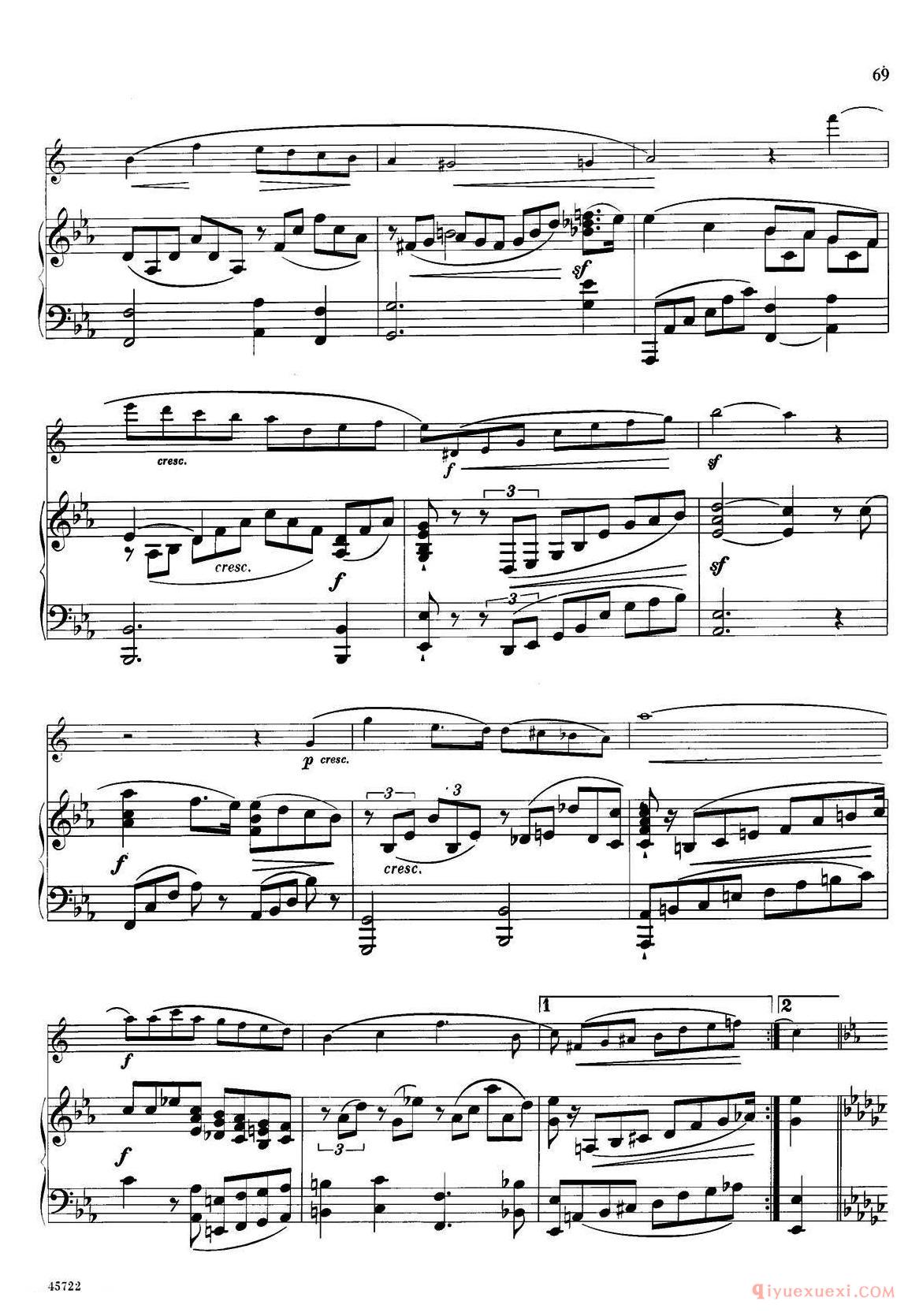 15首古典萨克斯独奏曲《15、Fantasy Piece》中音萨克斯+钢琴伴奏