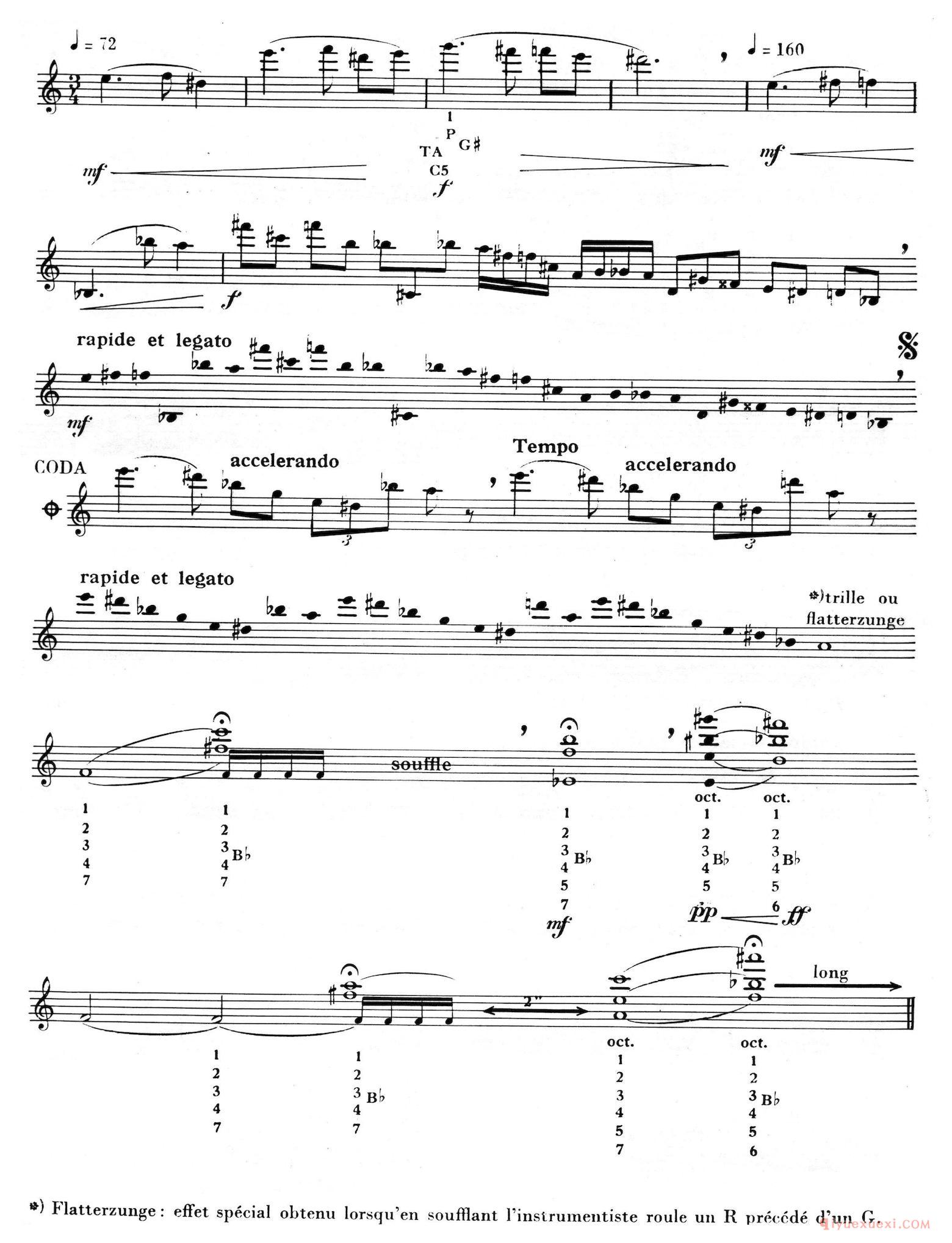萨克斯谱《15首现代派练习曲》完整版五线谱