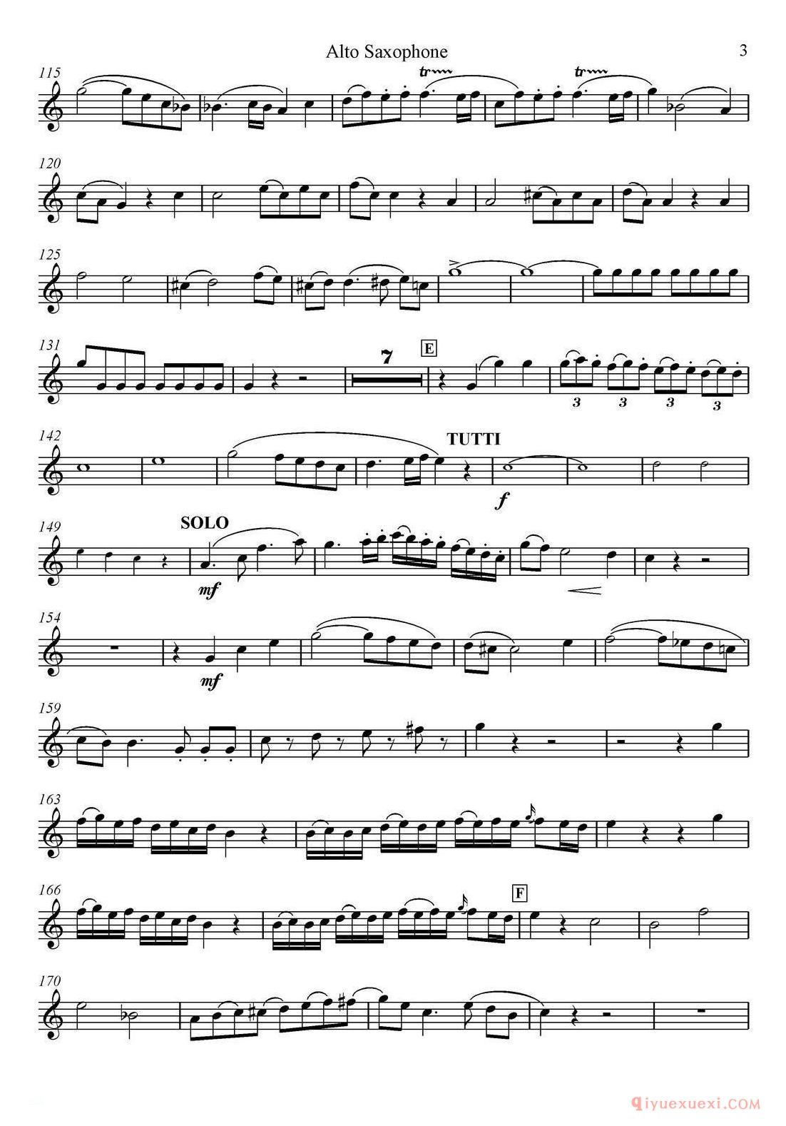 Mozart：Concerto KV495 No.4-1st（中音萨克斯）