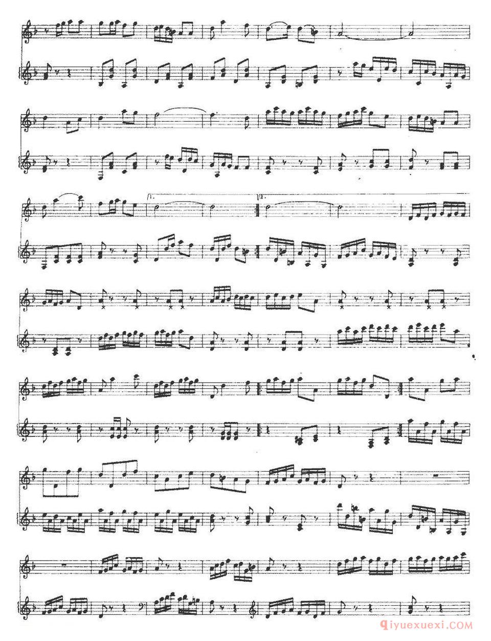 二胡简谱[海峡情思]杨双智作曲版