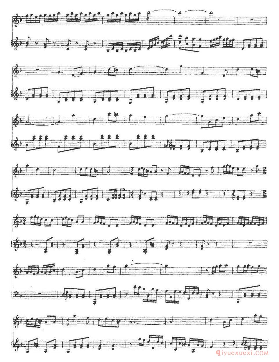二胡简谱[海峡情思]杨双智作曲版