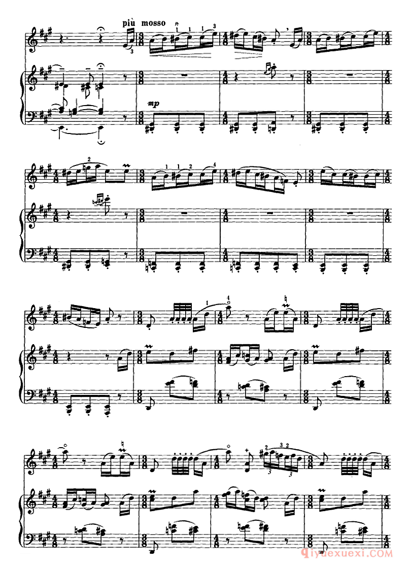 二胡谱[第一二胡狂想曲]二胡+钢琴伴奏