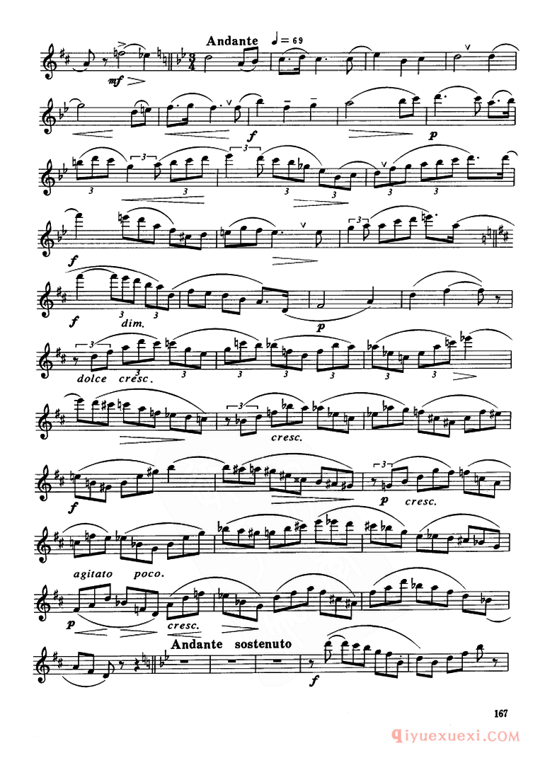 Glazunov Op.109（格拉组诺夫协奏曲Op.109）中音萨克斯分谱