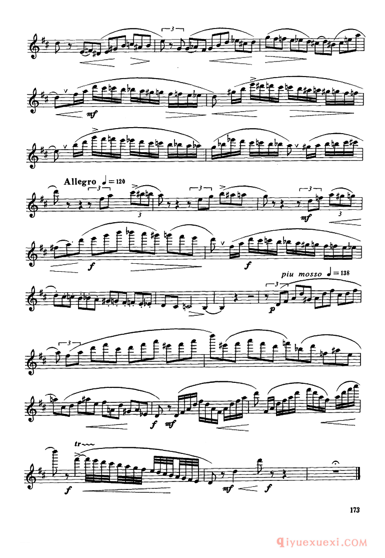 Glazunov Op.109（格拉组诺夫协奏曲Op.109）中音萨克斯分谱