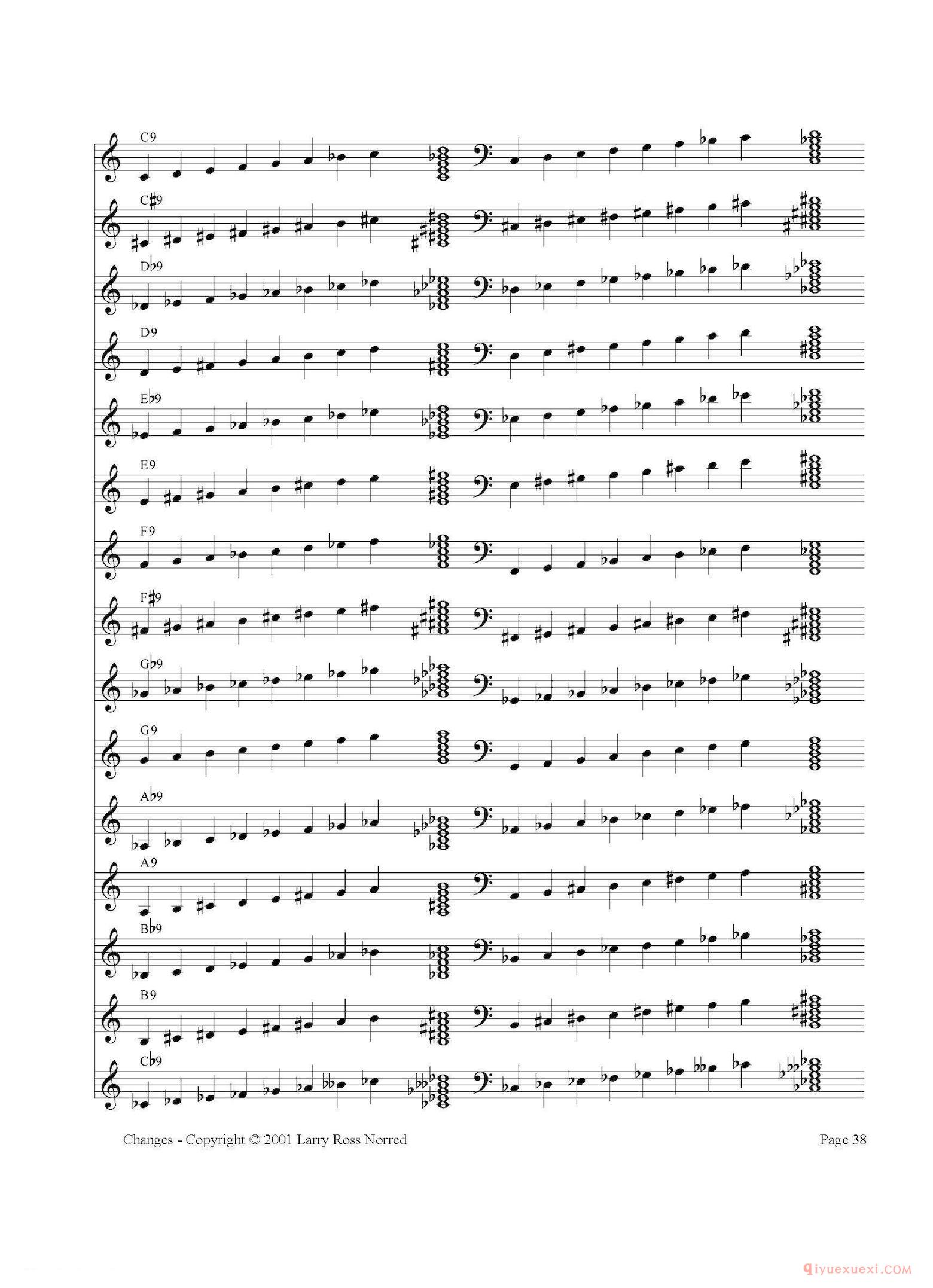 常见爵士音阶（P.21——40）