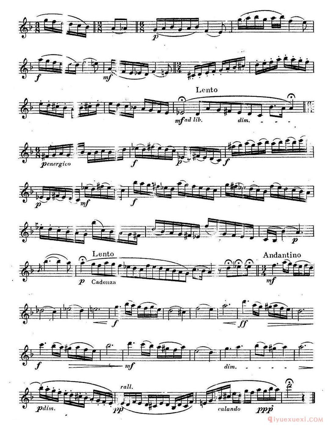 奇特克-萨克斯练习曲之五（ETUDY PRO SAXOPHON - FR ZITRK.op.3）