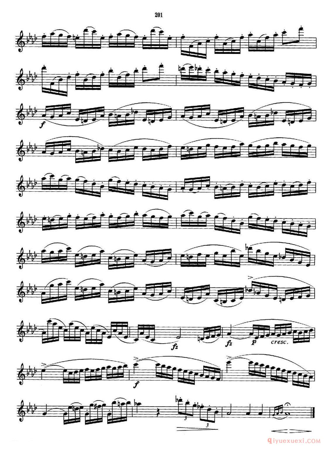 萨克斯管业余考级九级练习曲第二首