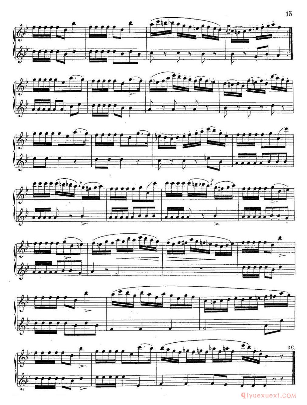 萨克斯谱[H·Klose]二重奏练习曲 No.6