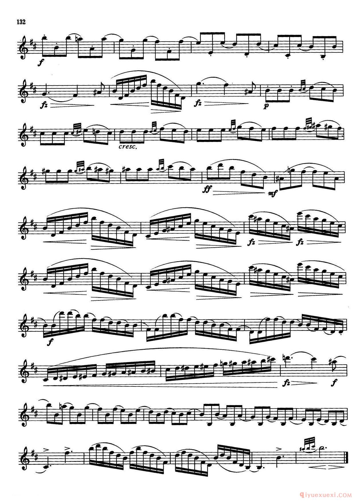 萨克斯管业余考级七级练习曲（8首）