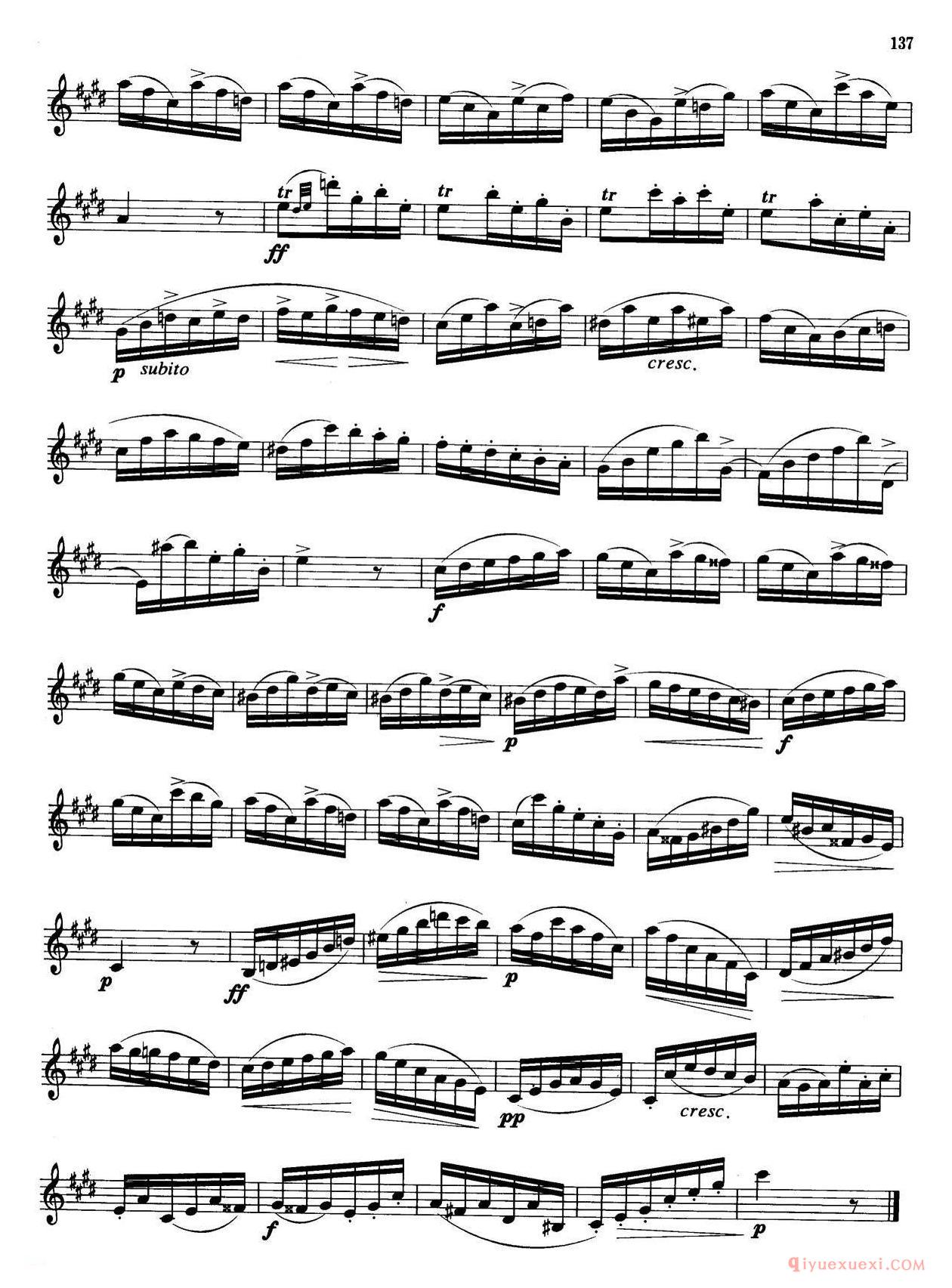 萨克斯管业余考级七级练习曲(8首)