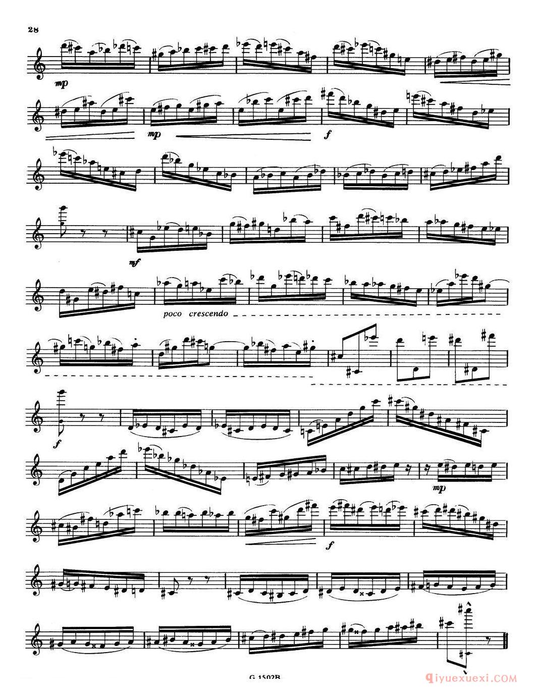 拉库尔萨克斯管练习曲28首全集
