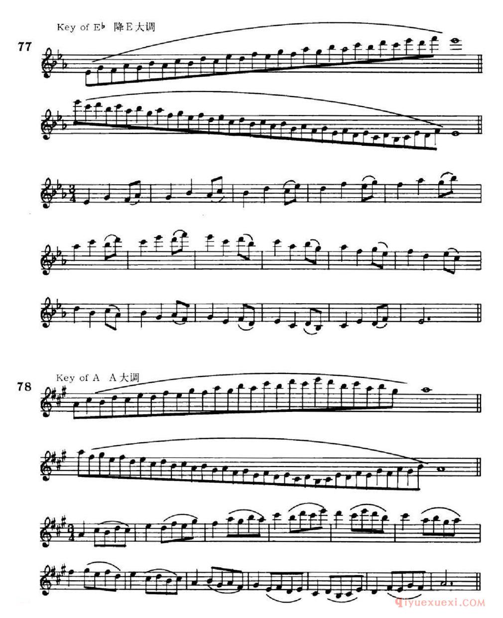 萨克斯练习曲[双音-守调变奏]