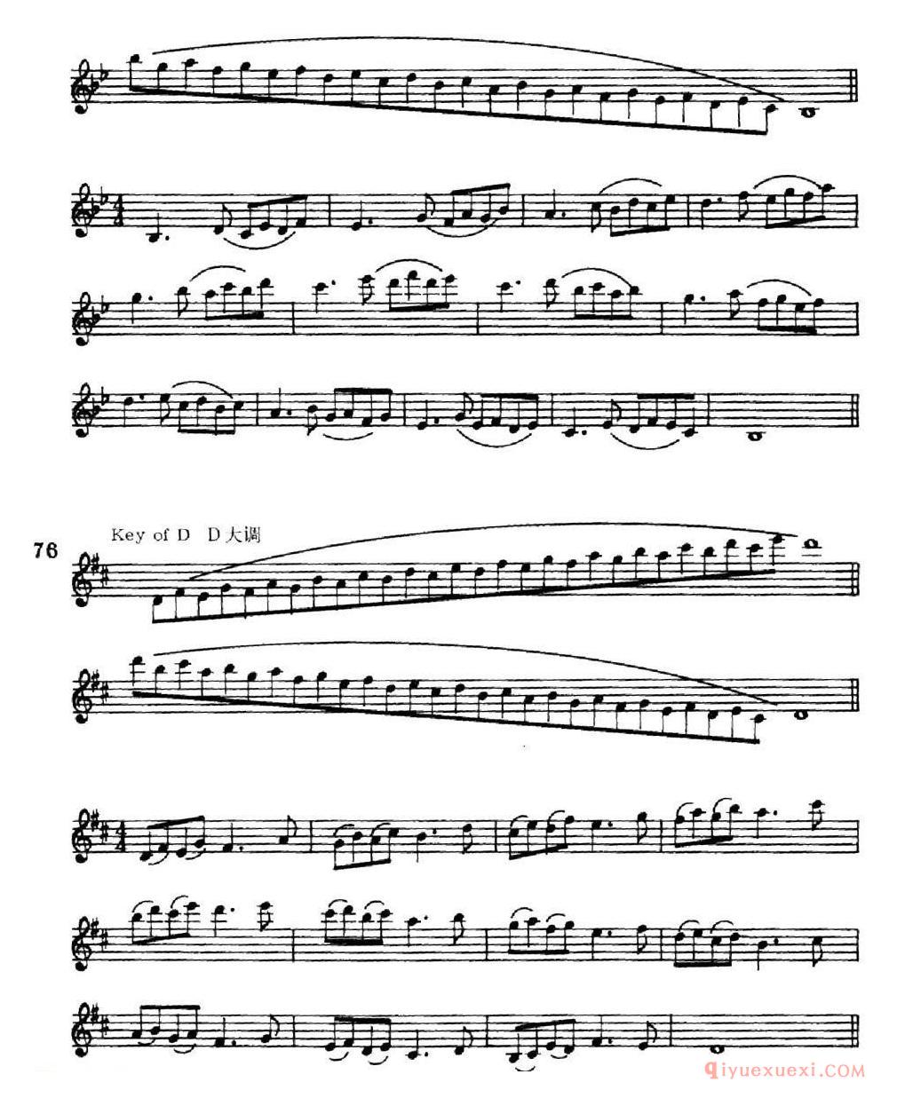 萨克斯练习曲[双音-守调变奏]