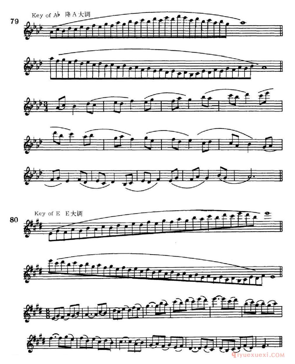 萨克斯练习曲[双音-守调变奏]