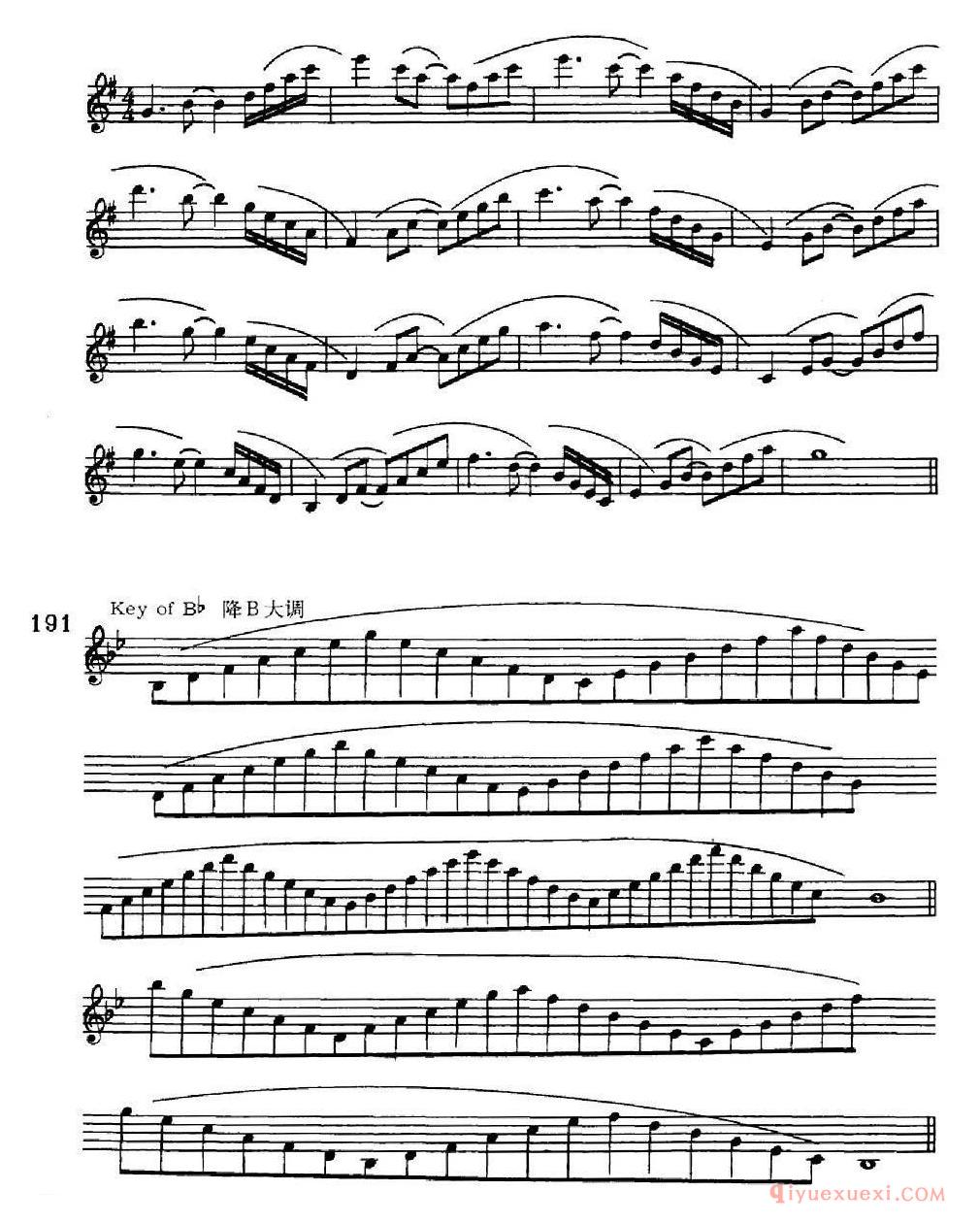 萨克斯练习曲[六音和弦-移调变奏]