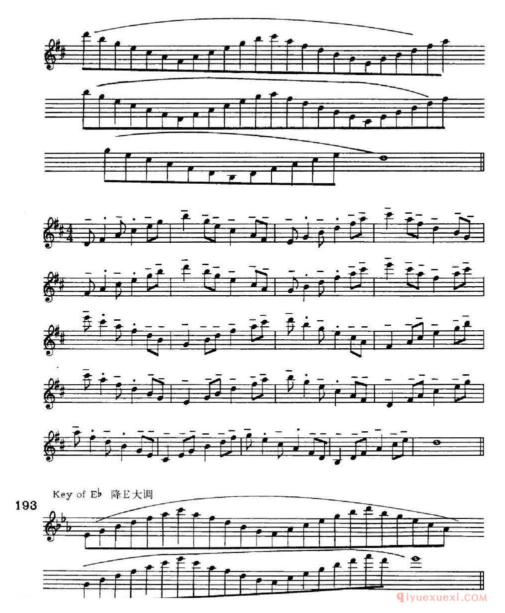 萨克斯练习曲[六音和弦-移调变奏]